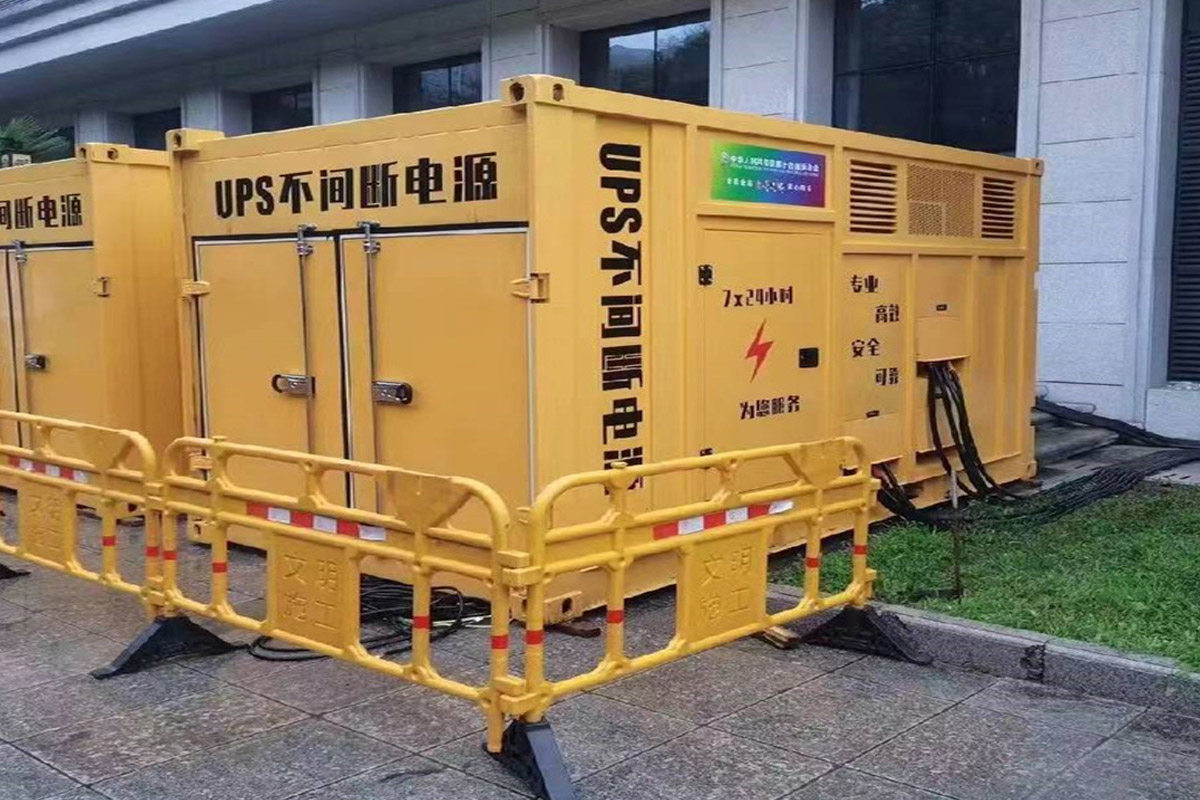 彬村山华侨农场发电机租赁施工现场